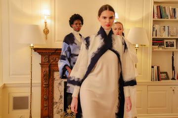 Exclusive Indulgence: Cashmere Gowns Unveiled in a Chic New York Setting