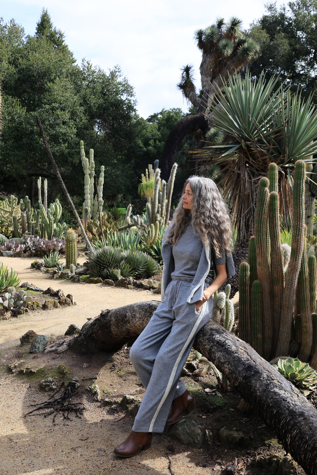 【Wellness】Straight-fit casual cashmere trousers