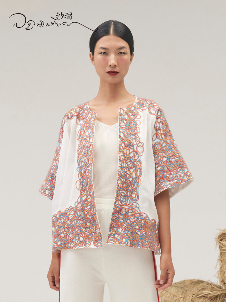 Women's handcrafted felt cashmere coat