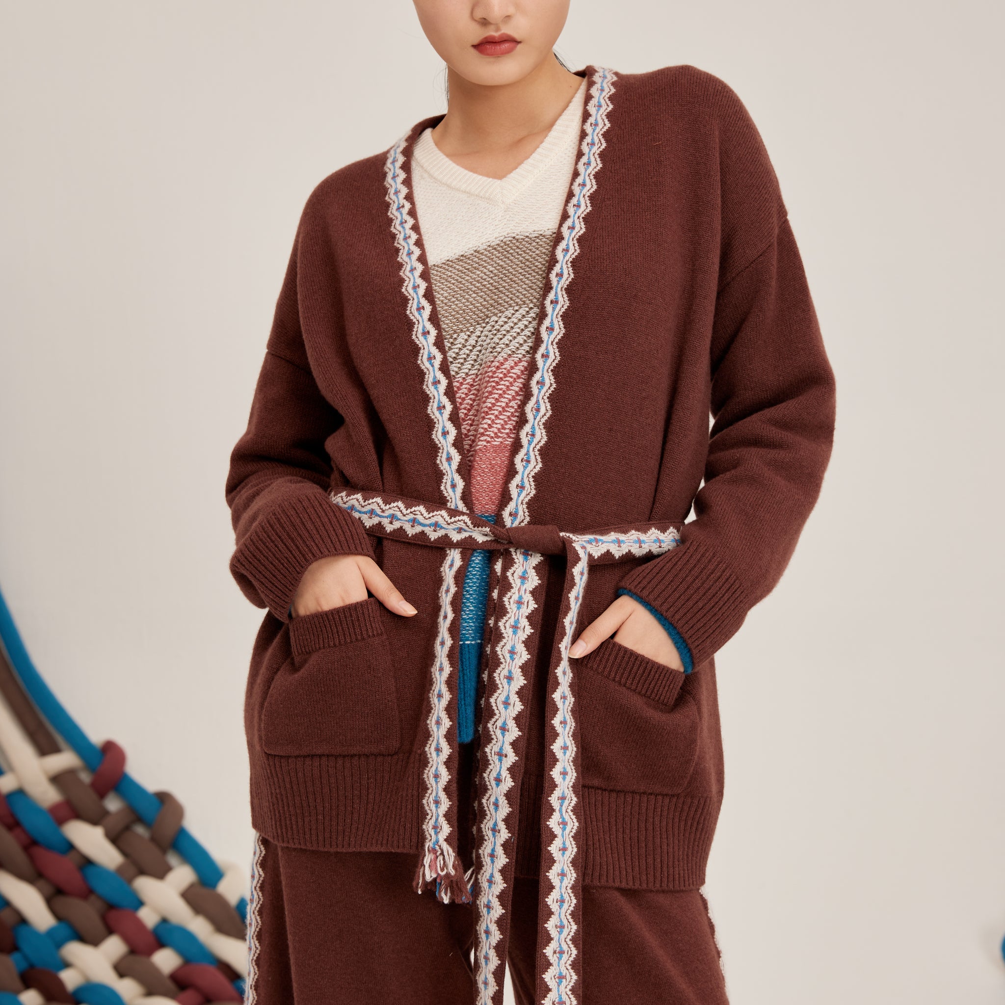 Pure cashmere cardigan