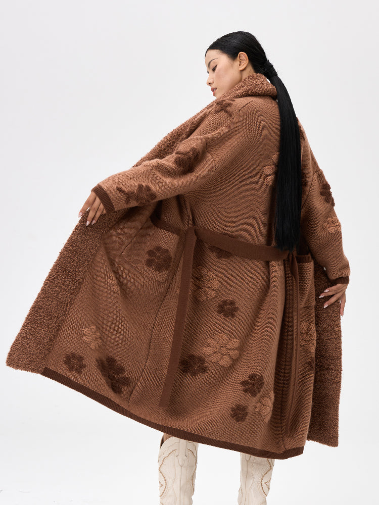 Kelsang Flower Long Cardigan