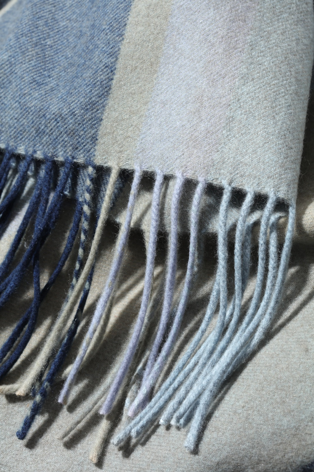 Natural Plant Dyed Cashmere Tasseled Large Blanket